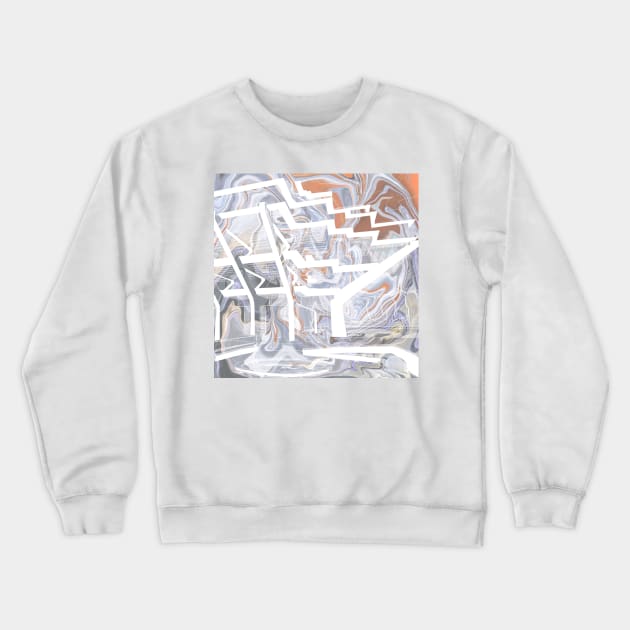 the monument architecture in brutalism modern art Crewneck Sweatshirt by jorge_lebeau